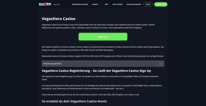 Vegashero casino uk in United Kingdom
